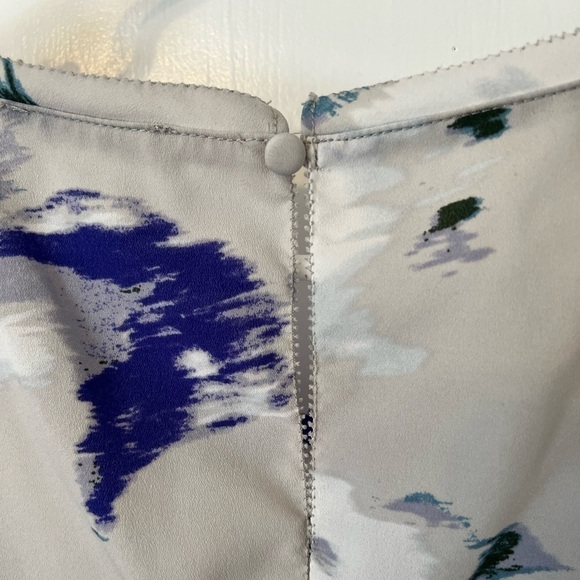 DALIA 1x Grey and Purple Floral Sleeveless Tank Blouse - Picture 8 of 12